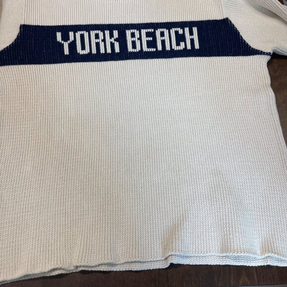 Vintage Binghamton Knitting Co. York Beach Sweater Women's Size Medium Cotton - Picture 8 of 11